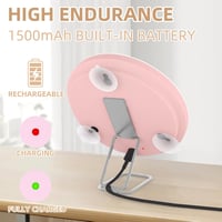 Jadazror 20x Nagyítós Utazó Sminkespegel LED Világítással 15cm 4