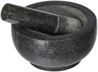Mojar cu pistil din granit JADE TEMPLE – diametru 15,5 cm, înălțime 8 cm, set mojar din piatră gri 2