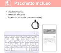 JADEMALL Bluetooth Billentyűzet iPad Samsung Lenovo Huawei Xiaomi Tablet Telefonhoz, Újratölthető Vezeték Nélküli Klaviatúra iOS Android Win 7
