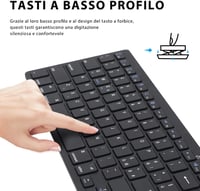 JADEMALL Bluetooth Billentyűzet Tablethez Vezeték Nélküli 4