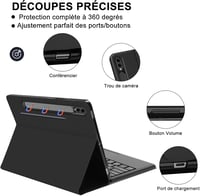 JADEMALL Bluetooth Billentyűzet Touchpad-dal Samsung Tab S9 Ultra 14,6" 5