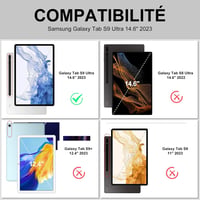 JADEMALL Bluetooth Billentyűzet Touchpad-dal Samsung Tab S9 Ultra 14,6" 2