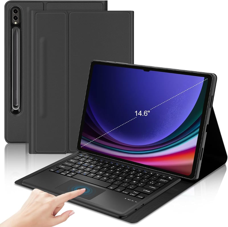 JADEMALL Bluetooth Billentyűzet Touchpad-dal Samsung Tab S9 Ultra 14,6"