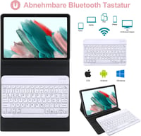 JADEMALL Galaxy Tab A8 tok RGB billentyűzettel, német QWERTZ Bluetooth, rozéarany 4