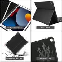JADEMALL iPad 10.2" Bluetooth billentyűzet tok trackpaddal, mágneses, Italian QWERTY 6