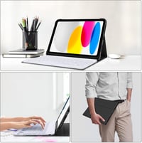 JADEMALL iPad 10 2022 10.9" Billentyűzet Tok Mágneses Leválasztható QWERTY Fekete 5