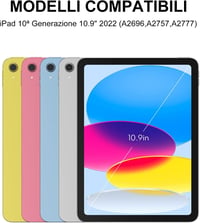 JADEMALL iPad 10 Billentyűzet Tok Trackpad-dal, Mágneses, Sötétzöld 2