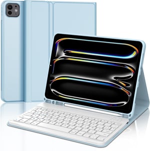 JADEMALL tipkovnica s futrolom za iPad Pro 11" M4 (2024) - nebeski plava