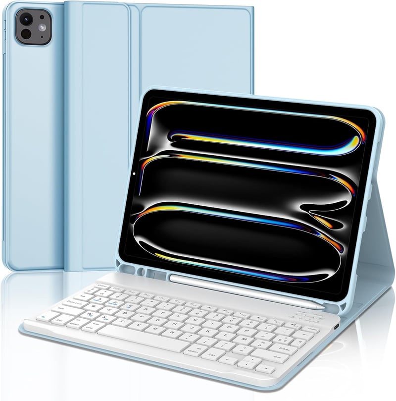 JADEMALL iPad Pro 11 inch M4 2024 billentyűzetes tok