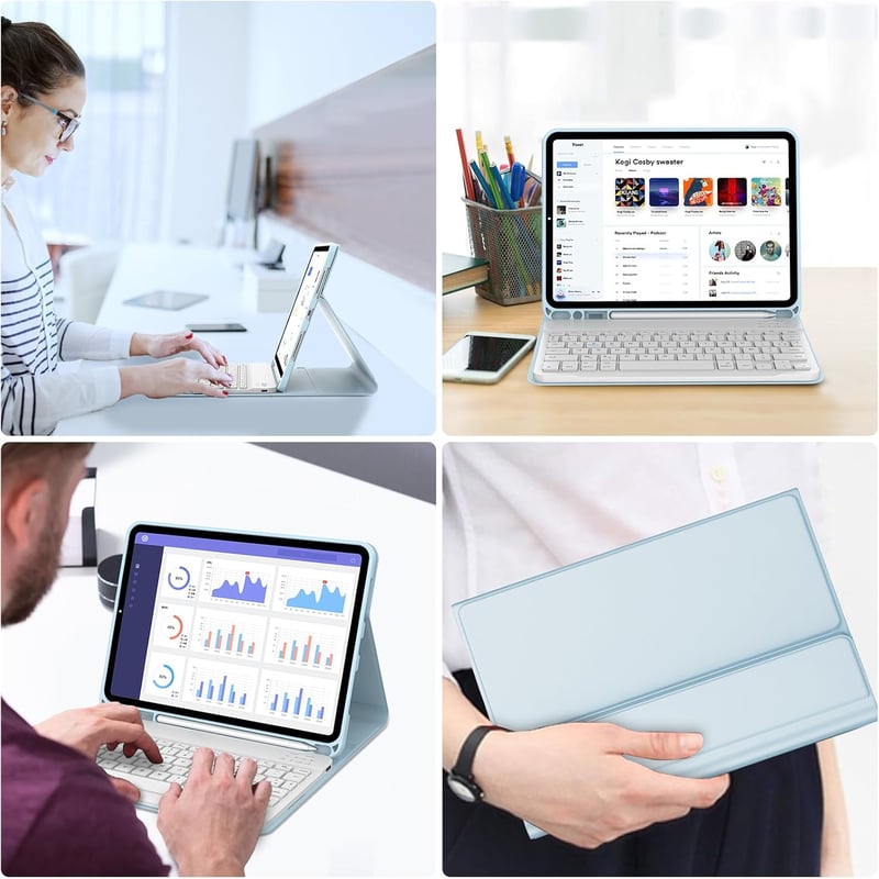 JADEMALL iPad Pro 11 inch M4 2024 billentyűzetes tok