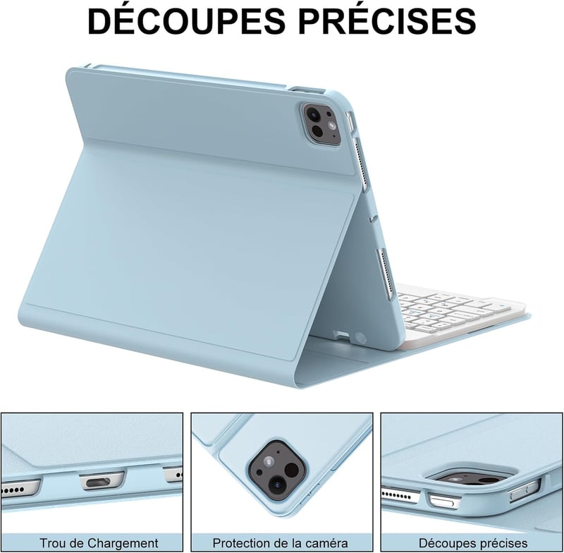 JADEMALL iPad Pro 11 inch M4 2024 billentyűzetes tok