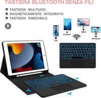 JADEMALL iPad Tok Olasz Billentyűzettel és Trackpaddal 10.2" 9./8./7. Generáció 6