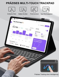Puzdro JADEMALL pre Lenovo Idea Tab Plus 12.1" TB361FU s klávesnicou, touchpadom a podsvietením, rozloženie QWERTZ 4