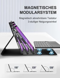 Puzdro JADEMALL pre Lenovo Idea Tab Plus 12.1" TB361FU s klávesnicou, touchpadom a podsvietením, rozloženie QWERTZ 6
