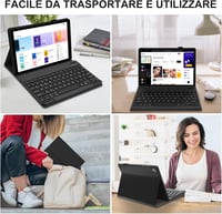 JADEMALL Lenovo Tab M10 HD 2nd Gen Bluetooth billentyűzet fekete 7