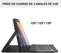 JADEMALL Samsung Galaxy Tab S6 Lite 10,4" Bluetooth billentyűzet tok AZERTY háttérvilágítás 4