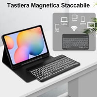 JADEMALL Samsung Galaxy Tab S6 Lite 10,4" Bluetooth billentyűzet tok AZERTY háttérvilágítás 3