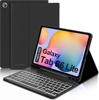 JADEMALL Samsung Galaxy Tab S6 Lite 10,4" Bluetooth billentyűzet tok AZERTY háttérvilágítás 1