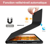 JADEMALL Samsung Galaxy Tab S8 Plus/S7 FE/S7 Plus 12.4" Mágneses QWERTZ Billentyűzet Tok Világítással 7