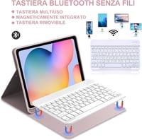 JADEMALL Samsung Tab S6 Lite 10,4" billentyűzetes tok, rózsaszín, olasz QWERTY 3