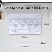 JADEMALL Xiaomi Pad 6/6 Pro 11" AZERTY Bluetooth billentyűzet tok, Pink 3