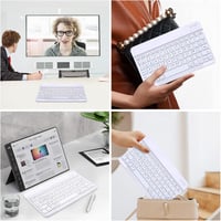 JADEMALL Xiaomi Pad 6/6 Pro 11" AZERTY Bluetooth billentyűzet tok, Pink 7