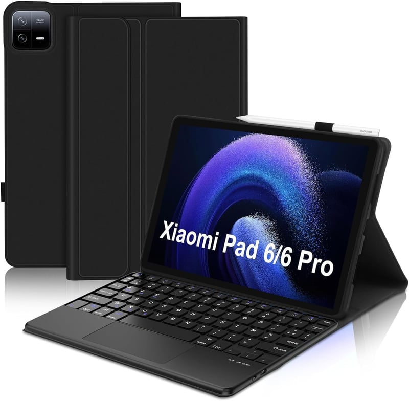 JADEMALL Xiaomi Pad 6/6 Pro billentyűzet tok AZERTY francia billentyűzettel, leválasztható
