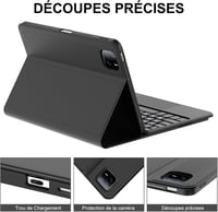 JADEMALL Xiaomi Pad 6/6 Pro billentyűzet tok AZERTY francia billentyűzettel, leválasztható 6