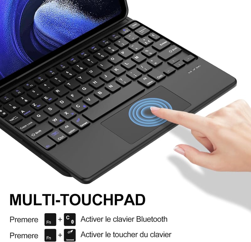 JADEMALL Xiaomi Pad 6/6 Pro billentyűzet tok AZERTY francia billentyűzettel, leválasztható