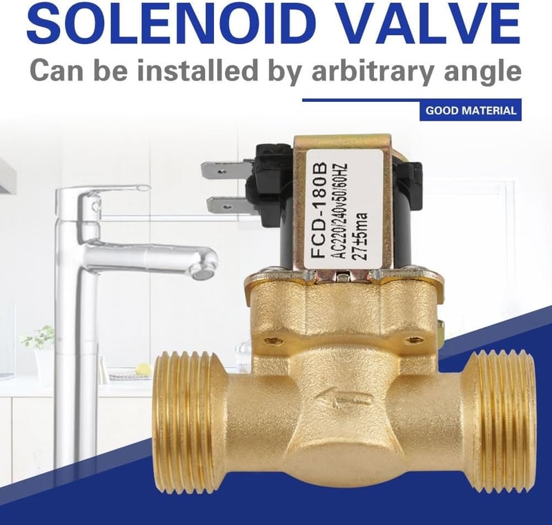 Jadeshay 3/4" szolenoid szelep 220V normál zárt elektromágneses vízcsap