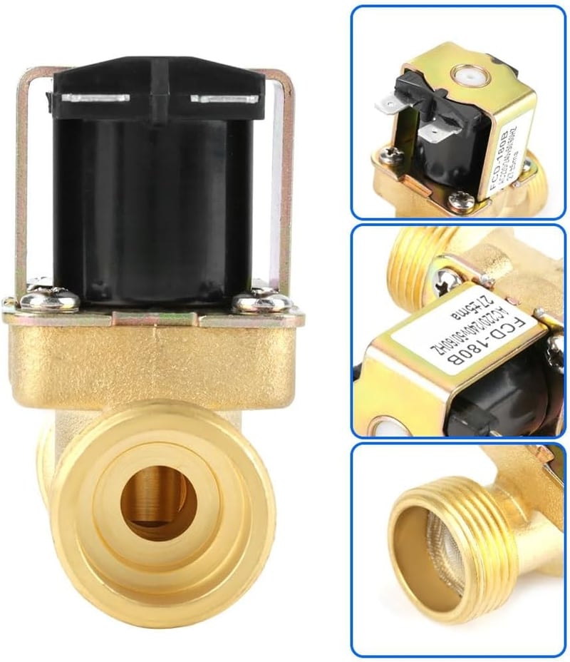 Jadeshay 3/4" szolenoid szelep 220V normál zárt elektromágneses vízcsap
