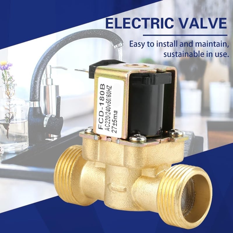 Jadeshay 3/4" szolenoid szelep 220V normál zárt elektromágneses vízcsap