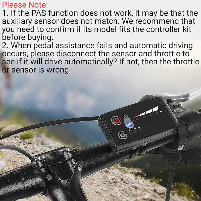 Jadeshay E-Bike Vezérlő 36V 250W/350W Brushless Motor LCD Kijelzővel