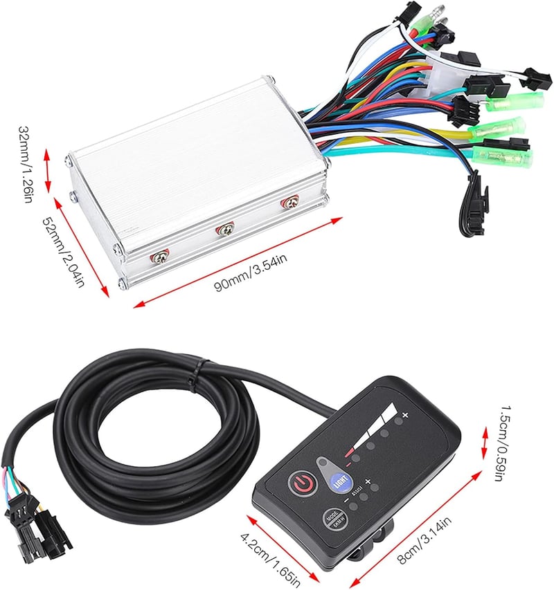 Jadeshay E-Bike Vezérlő 36V 250W/350W Brushless Motor LCD Kijelzővel