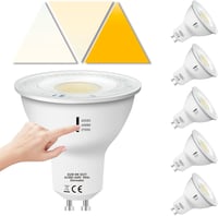 Jaenmsa GU10 LED izzó 5W 500LM dimmelhető 3 színhőmérséklet 2700K-6000K 6db 1