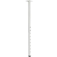 Jahof Podesive noge za stol, metalne, visina 55-90 cm, Ø42/38 mm, bijele, 1 kom, za pisaći stol, blagovaonski stol, stolić za kavu 1