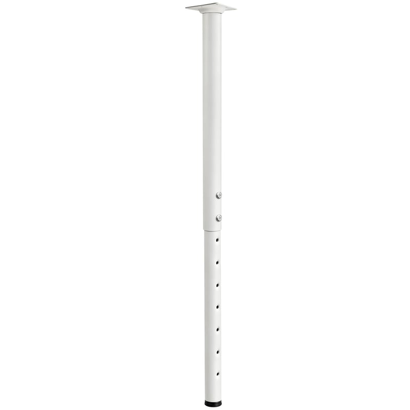 Jahof Podesive noge za stol, metalne, visina 55-90 cm, Ø42/38 mm, bijele, 1 kom, za pisaći stol, blagovaonski stol, stolić za kavu