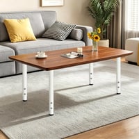 Jahof Podesive noge za stol, metalne, visina 55-90 cm, Ø42/38 mm, bijele, 1 kom, za pisaći stol, blagovaonski stol, stolić za kavu 7