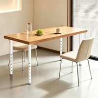 Jahof Podesive noge za stol, metalne, visina 55-90 cm, Ø42/38 mm, bijele, 1 kom, za pisaći stol, blagovaonski stol, stolić za kavu 5