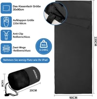 JAICOM Ultralight Selyem Hálózsák 2in1 Utazáshoz Mikroszál Kompakt 2