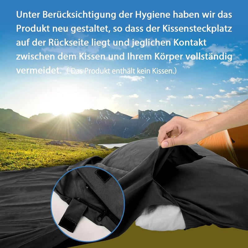 JAICOM Ultralight Selyem Hálózsák 2in1 Utazáshoz Mikroszál Kompakt