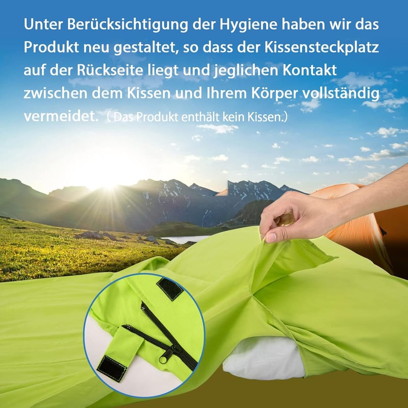 JAICOM Ultralight Selyem Hálózsák 2in1 Utazáshoz Mikroszál Kompakt
