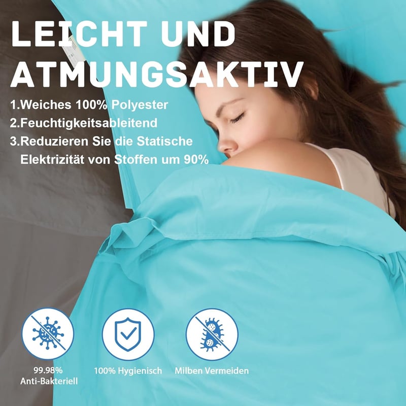 JAICOM Ultralight Selyem Hálózsák 2in1 Utazáshoz Mikroszál Kompakt