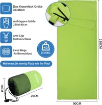 JAICOM Ultralight Selyem Hálózsák 2in1 Utazáshoz Mikroszál Kompakt 2