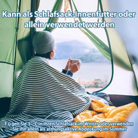 JAICOM Ultralight Selyem Hálózsák 2in1 Utazáshoz Mikroszál Kompakt 5
