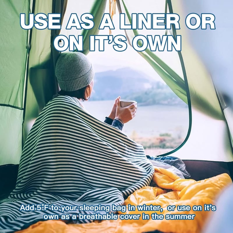 JAICOM Ultralight Selyem Hálózsák 2in1 Utazáshoz Mikroszál Kompakt