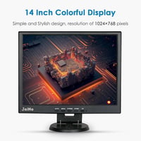 JaiHo 14" HD HDMI IPS Monitor Beépített Hanggal PC TV Biztonsági Rendszerhez - 14 Inch 1024x768 3