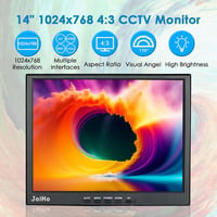 JaiHo 14" HD HDMI IPS Monitor Beépített Hanggal PC TV Biztonsági Rendszerhez - 14 Inch 1024x768 2