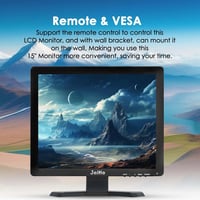 JaiHo 15 hüvelykes HD IPS Monitor 1024x768 HDMI USB PC TV Biztonsági Kamera Raspberry Pi Beépített Hangszóróval 4