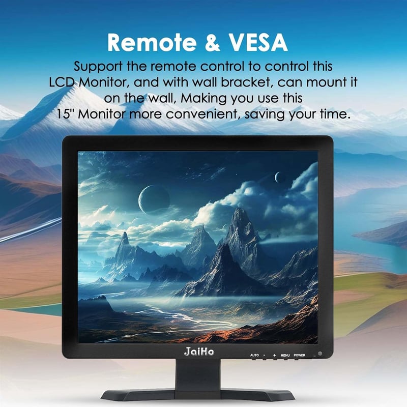 JaiHo 15 hüvelykes HD IPS Monitor 1024x768 HDMI USB PC TV Biztonsági Kamera Raspberry Pi Beépített Hangszóróval